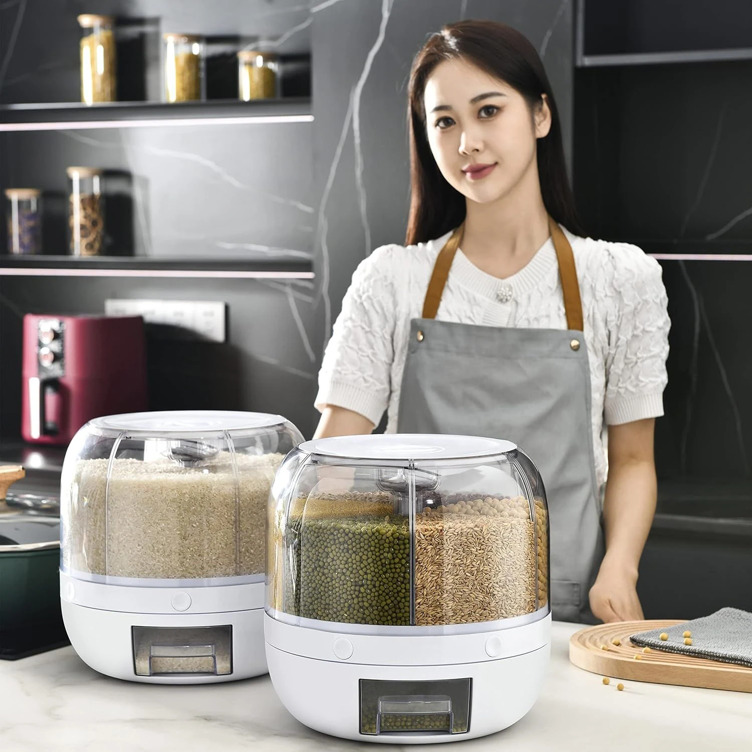 360 Degree Rotating Dry Food Dispenser